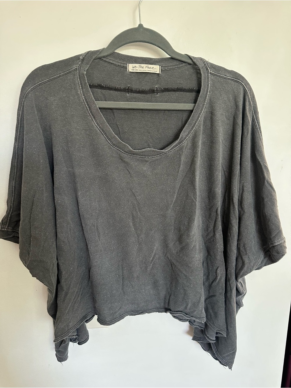 Free people - cc tee - washed black